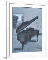 BLUE PIANO-ALLAYN STEVENS-Framed Art Print