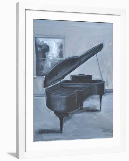 BLUE PIANO-ALLAYN STEVENS-Framed Art Print