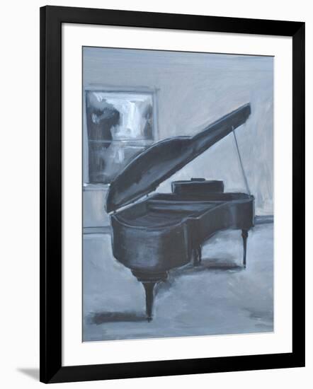 BLUE PIANO-ALLAYN STEVENS-Framed Art Print