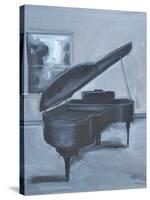 BLUE PIANO-ALLAYN STEVENS-Stretched Canvas