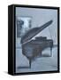 BLUE PIANO-ALLAYN STEVENS-Framed Stretched Canvas