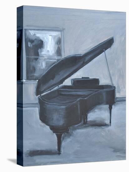 BLUE PIANO-ALLAYN STEVENS-Stretched Canvas