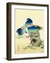 Blue Pigeons-Bairei Kono-Framed Giclee Print