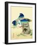 Blue Pigeons-Bairei Kono-Framed Giclee Print