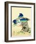 Blue Pigeons-Bairei Kono-Framed Giclee Print