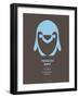 Blue Pinguin Multilingual Poster-NaxArt-Framed Art Print