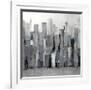 Blue Plaza-Aziz Kadmiri-Framed Giclee Print