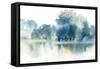 Blue Pond Reflections-Katrina Pete-Framed Stretched Canvas