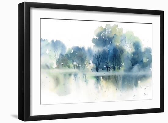 Blue Pond Reflections-Katrina Pete-Framed Art Print