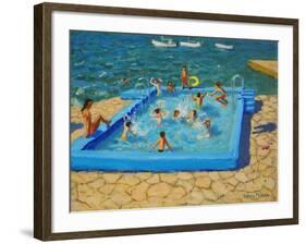 Blue Pool, Vrsar, Croatia, 2017-Andrew Macara-Framed Giclee Print