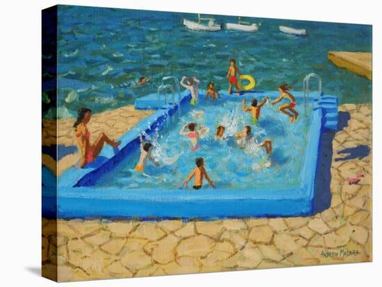 Blue Pool, Vrsar, Croatia, 2017-Andrew Macara-Stretched Canvas