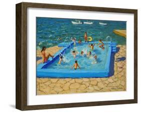 Blue Pool, Vrsar, Croatia, 2017-Andrew Macara-Framed Giclee Print