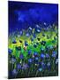 Blue Poppies 674160-Pol Ledent-Mounted Art Print