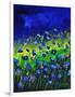 Blue Poppies 674160-Pol Ledent-Framed Art Print