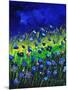 Blue Poppies 674160-Pol Ledent-Mounted Art Print