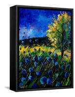 Blue Poppies 67-Pol Ledent-Framed Stretched Canvas