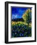 Blue Poppies 67-Pol Ledent-Framed Art Print