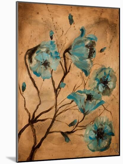 Blue Poppies I-Jodi Monahan-Mounted Art Print