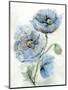 Blue Poppy 1-Patti Bishop-Mounted Art Print