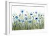 Blue Poppy 3-Patti Bishop-Framed Art Print