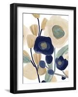 Blue Poppy Cascade I-June Vess-Framed Art Print