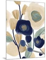 Blue Poppy Cascade I-June Vess-Mounted Art Print