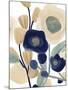 Blue Poppy Cascade I-June Vess-Mounted Art Print