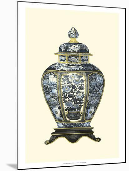 Blue Porcelain Vase I-Vision Studio-Mounted Art Print
