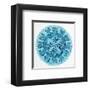 Blue Pressed Glass Plate-Unknown 19th Century American Glassmaker-Framed Art Print