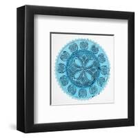 Blue Pressed Glass Plate-Unknown 19th Century American Glassmaker-Framed Art Print