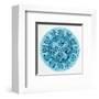 Blue Pressed Glass Plate-Unknown 19th Century American Glassmaker-Framed Art Print