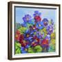 Blue Primroses-Joan Thewsey-Framed Giclee Print