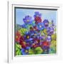 Blue Primroses-Joan Thewsey-Framed Giclee Print