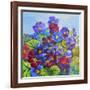 Blue Primroses-Joan Thewsey-Framed Giclee Print