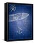 Blue Prints I-Addie Marie-Framed Stretched Canvas