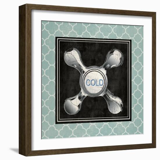 Blue Quatrefoil Bath I-Piper Ballantyne-Framed Art Print