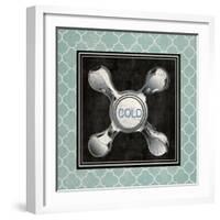 Blue Quatrefoil Bath I-Piper Ballantyne-Framed Art Print