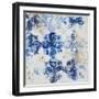 Blue Quatrefoil I-Patricia Pinto-Framed Art Print