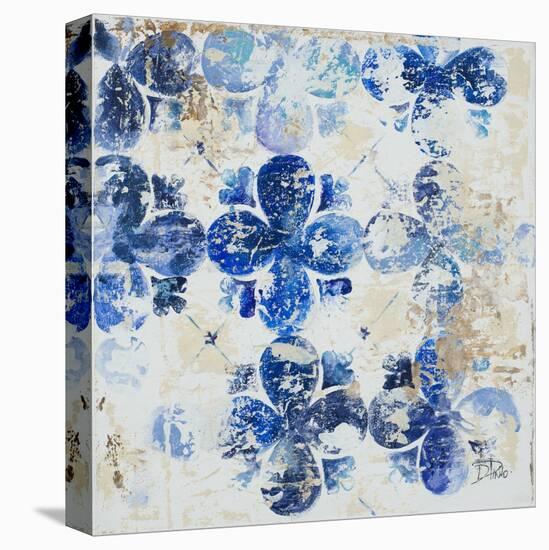 Blue Quatrefoil I-Patricia Pinto-Stretched Canvas