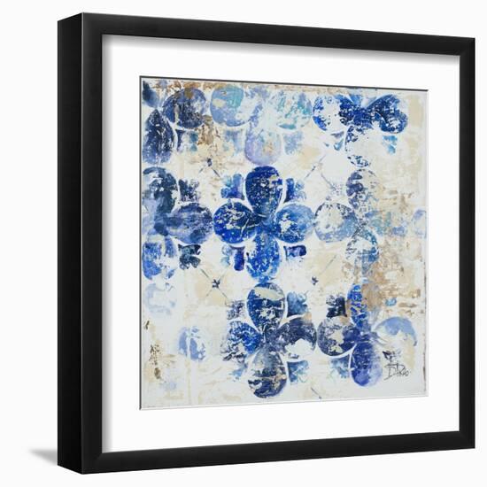 Blue Quatrefoil I-Patricia Pinto-Framed Art Print