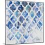 Blue Quatrefoil II-Patricia Pinto-Mounted Art Print