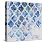 Blue Quatrefoil II-Patricia Pinto-Stretched Canvas