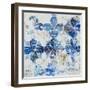 Blue Quatrefoil III-Patricia Pinto-Framed Art Print