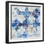 Blue Quatrefoil III-Patricia Pinto-Framed Art Print