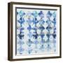 Blue Quatrefoil IV-Patricia Pinto-Framed Art Print