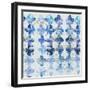 Blue Quatrefoil IV-Patricia Pinto-Framed Art Print