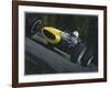 Blue Race Car-William Vanderdasson-Framed Giclee Print