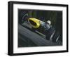 Blue Race Car-William Vanderdasson-Framed Giclee Print