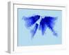 Blue Radiant World Map-NaxArt-Framed Art Print