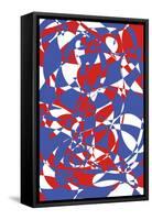 Blue.Red,2017-Alex Caminker-Framed Stretched Canvas